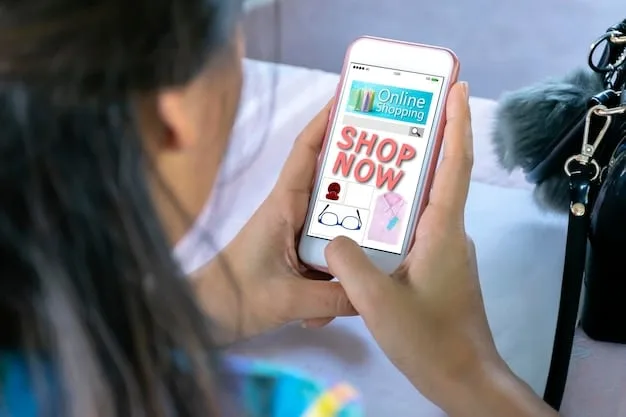 A close-up shot of a smartphone screen displaying a fashion app with a prominent discount offer, highlighting the potential savings.