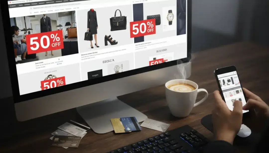 Online luxury fashion outlet shopping for discounts