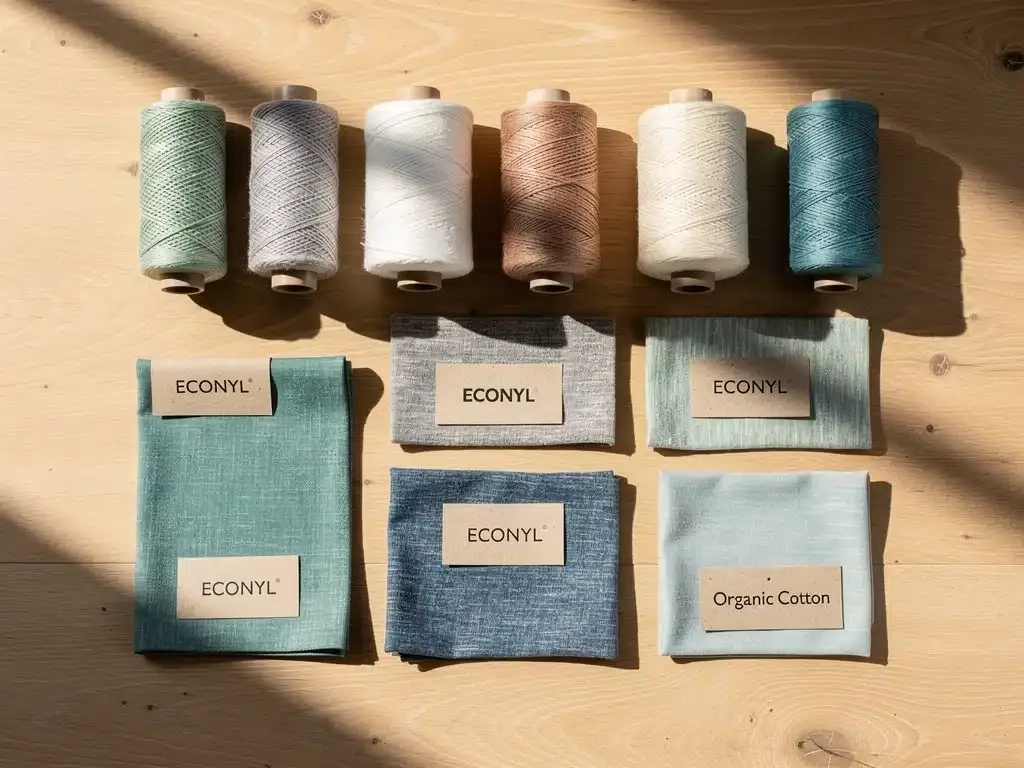 Sustainable swimwear materials recycled nylon ECONYL