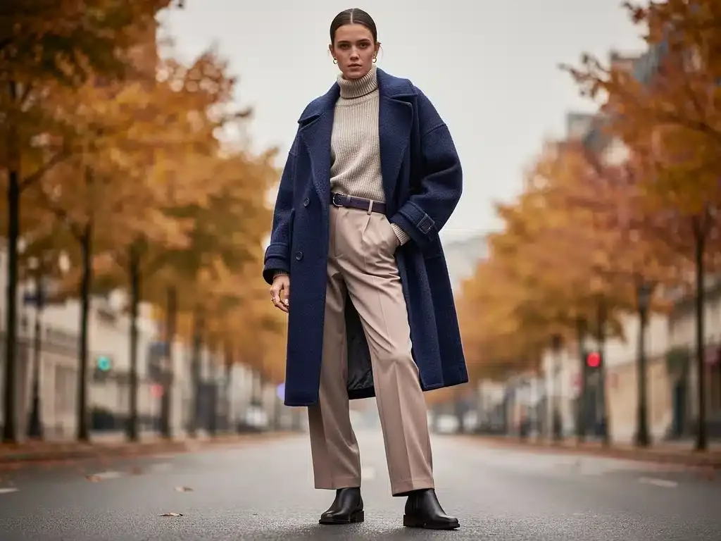 Model in Fall 2026 Pantone color ensemble