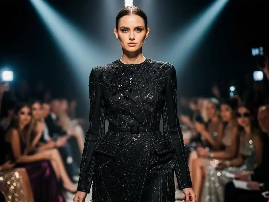 Designer presenting a limited-edition piece during a major 2026 US fashion event.
