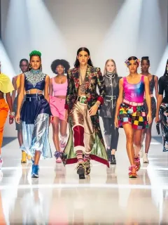 Fashion models on runway presenting latest US fashion event trends 2026 designs