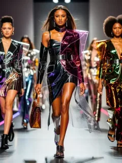 Models on a runway at the January 2026 US Fashion Event, highlighting emerging trends.