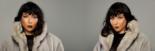 A split image showing Gigi Hadid on one side, and on the other side, a similar outfit recreated with affordable pieces from online retailers. The image highlights the similarities in style and overall look, despite the price difference. Specific clothing items are mentioned in the image, such as a trench coat and ankle boots.