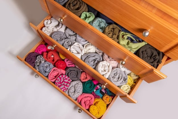 A well-organized closet with clothes neatly arranged by color and type. Various accessories like scarves, belts, and jewelry are displayed on shelves and hangers, demonstrating how accessories can enhance different outfits.