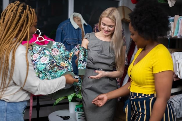 A diverse group of fashion designers and buyers networking at a more intimate regional fashion event, showcasing traditional garments alongside contemporary designs, reflecting a blend of cultural influences.