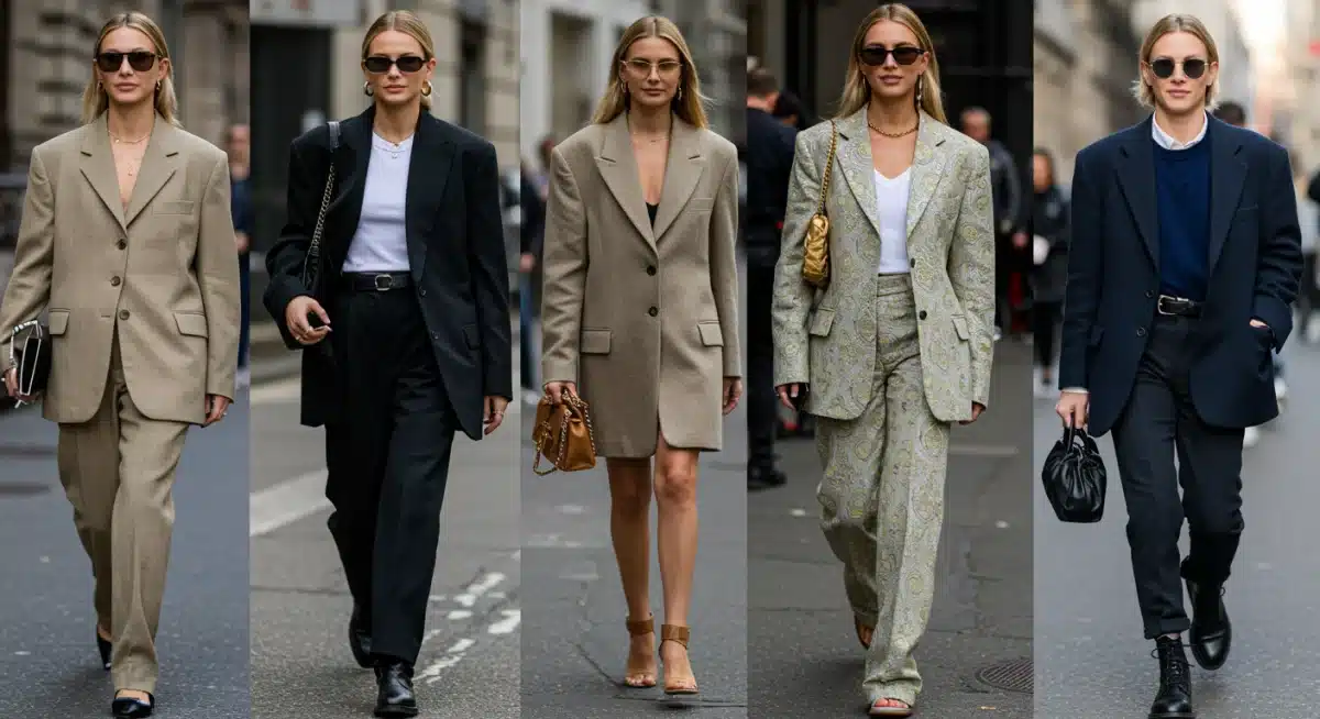 Celebrity street style adapting runway trends for daily outfits