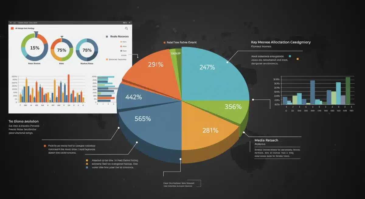 Infographic depicting data-driven budget allocation for fashion events