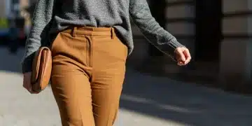 Woman in elegant, budget-friendly outfit