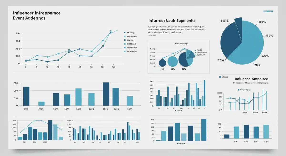 Graph illustrating a 25% increase in fashion event attendance due to influencer marketing.