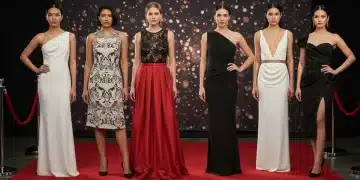 Women showcasing replicated red carpet looks under $200, exuding affordable glamour and style.