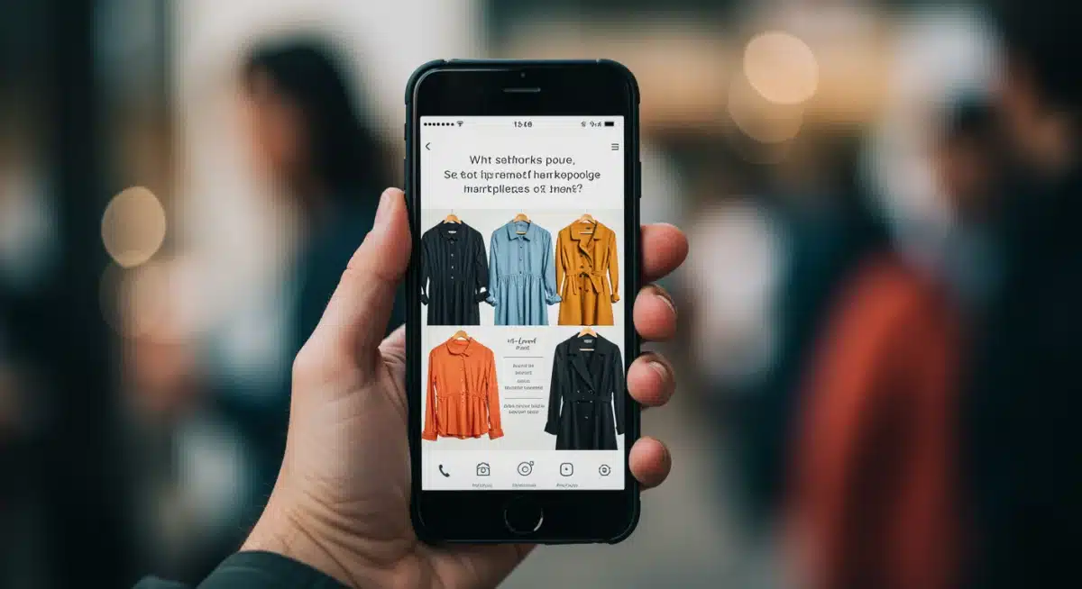 Mobile app for secondhand clothing shopping