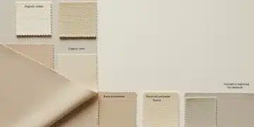 Collection of sustainable fabric swatches in spring colors for US fashion 2026