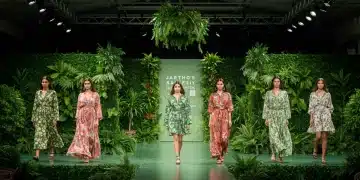 Sustainable fashion show emphasizing eco-friendly design and event practices in the US.