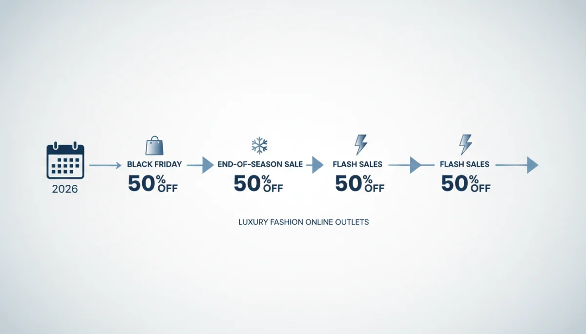 Seasonal sales calendar for luxury fashion deals