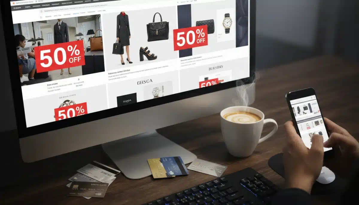 Online luxury fashion outlet shopping for discounts